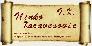 Ilinko Karavesović vizit kartica